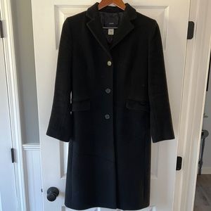 J. Crew black duster pea coat